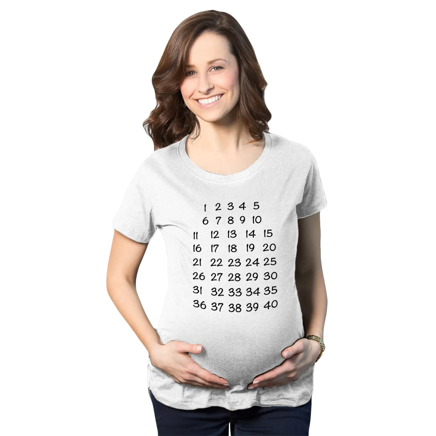 Calendar Countdown Maternity T Shirt sold by Crazy Dog T-Shirts