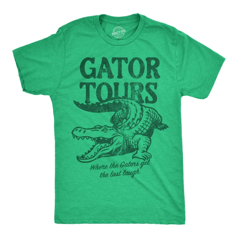 Gator Tours Men's T Shirt sold by Crazy Dog T-Shirts