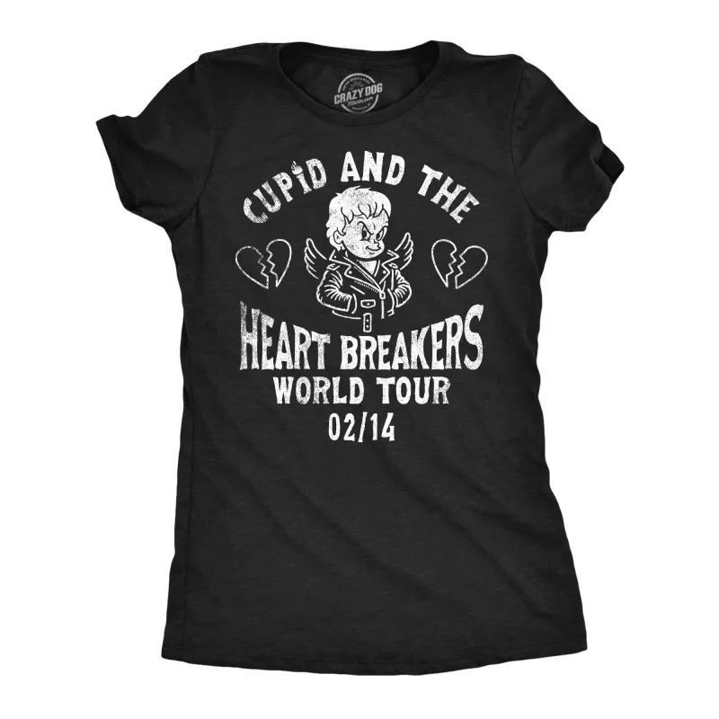 Cupid And The Heart Breakers Women's T Shirt sold by Crazy Dog T-Shirts