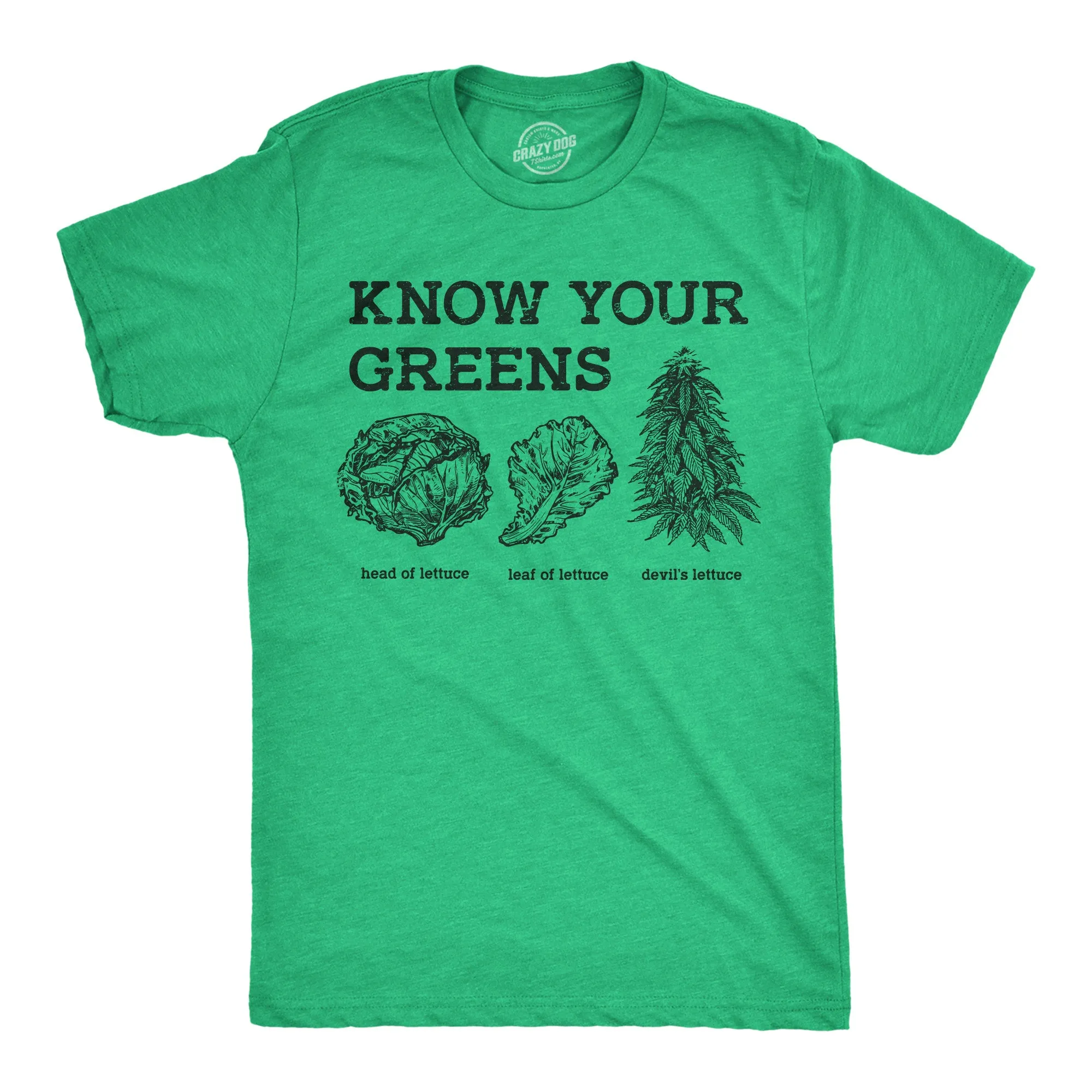 Know Your Greens Men's T Shirt sold by Crazy Dog T-Shirts