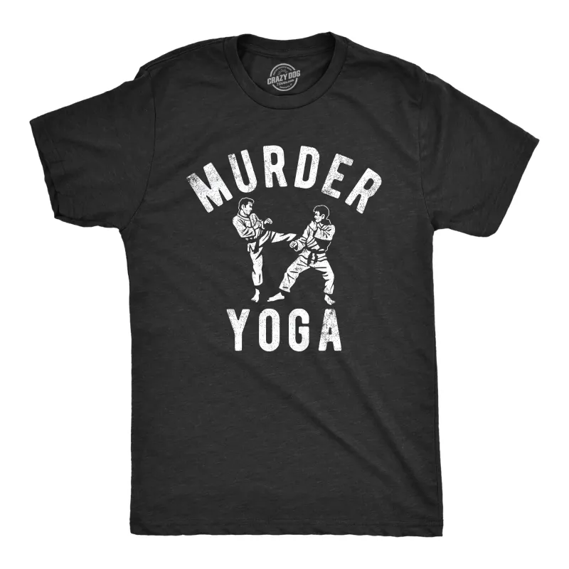 Murder Yoga Men's T Shirt sold by Crazy Dog T-Shirts