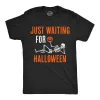 Just Waiting For Halloween Men's T Shirt sold by Crazy Dog T-Shirts