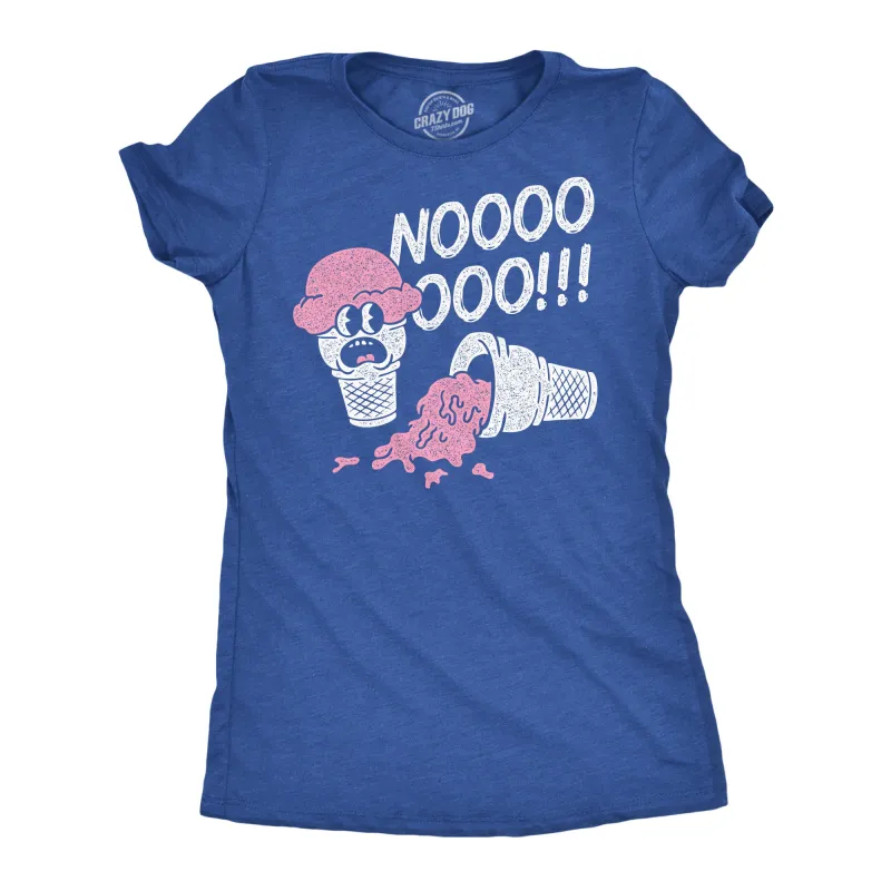 Nooo Spilled Ice Cream Women's T Shirt sold by Crazy Dog T-Shirts
