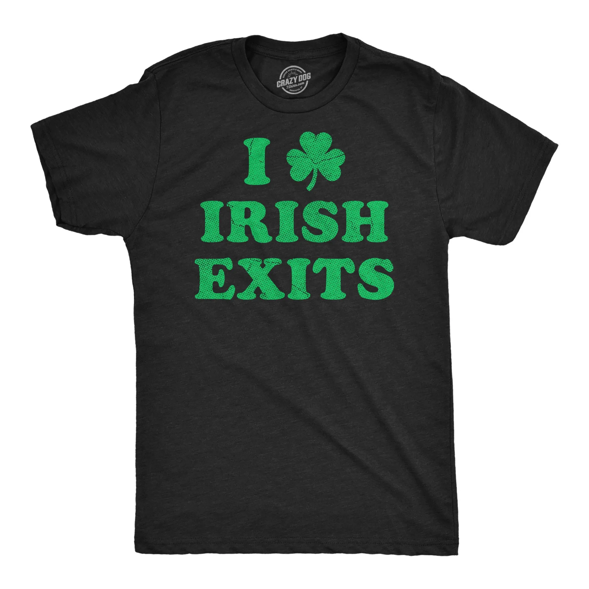 I Clover Irish Exits Men's T Shirt sold by Crazy Dog T-Shirts