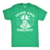 Irish And Thirsty Men's T Shirt sold by Crazy Dog T-Shirts
