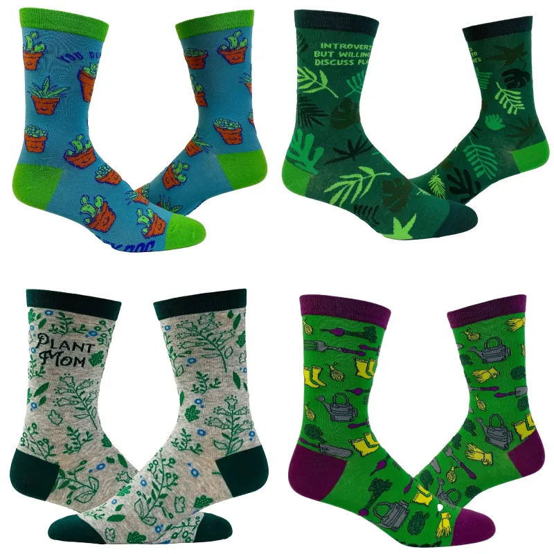 Womens Plants Sock 4 Pack Socks sold by Crazy Dog T-Shirts