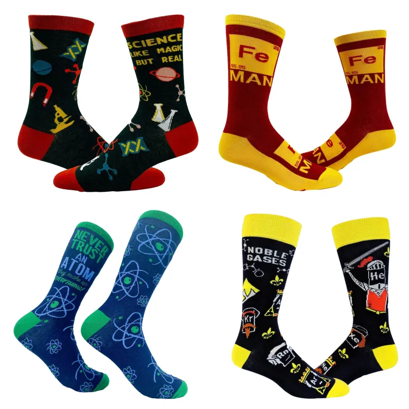 Mens Science Sock 4 Pack Socks sold by Crazy Dog T-Shirts