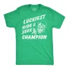 Luckiest Hide And Seek Champion Men's T Shirt sold by Crazy Dog T-Shirts