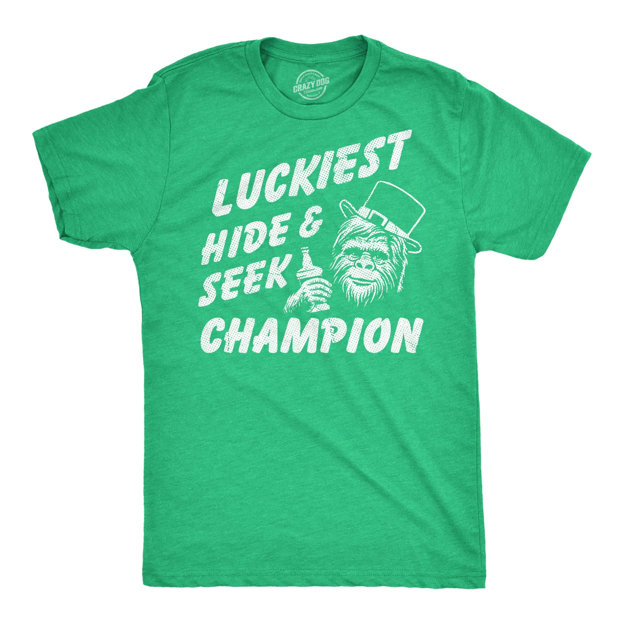 Luckiest Hide And Seek Champion Men's T Shirt sold by Crazy Dog T-Shirts