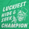 Luckiest Hide And Seek Champion Men's T Shirt sold by Crazy Dog T-Shirts