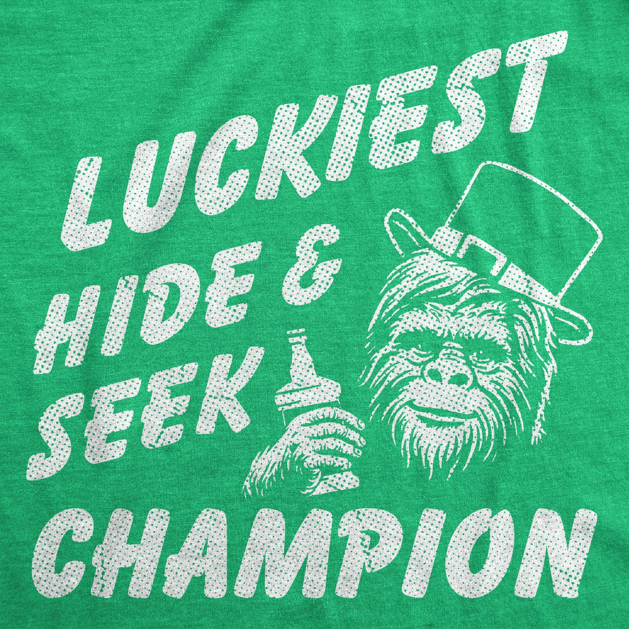 Luckiest Hide And Seek Champion Men's T Shirt sold by Crazy Dog T-Shirts product image thumbnail 2