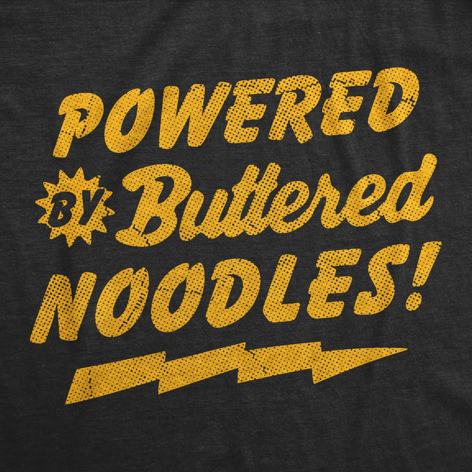 Powered By Butter Noodles Youth T Shirt sold by Crazy Dog T-Shirts product image thumbnail 2