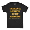 Theres A Method To My Madness I Just Havent Figured It Out Yet Men's T Shirt sold by Crazy Dog T-Shirts