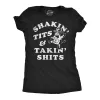 Shakin Tits And Takin Shits Women's T Shirt sold by Crazy Dog T-Shirts