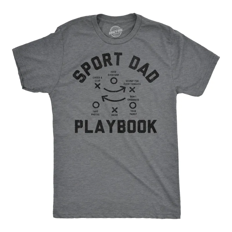 Sport Dad Playbook Men's T Shirt sold by Crazy Dog T-Shirts