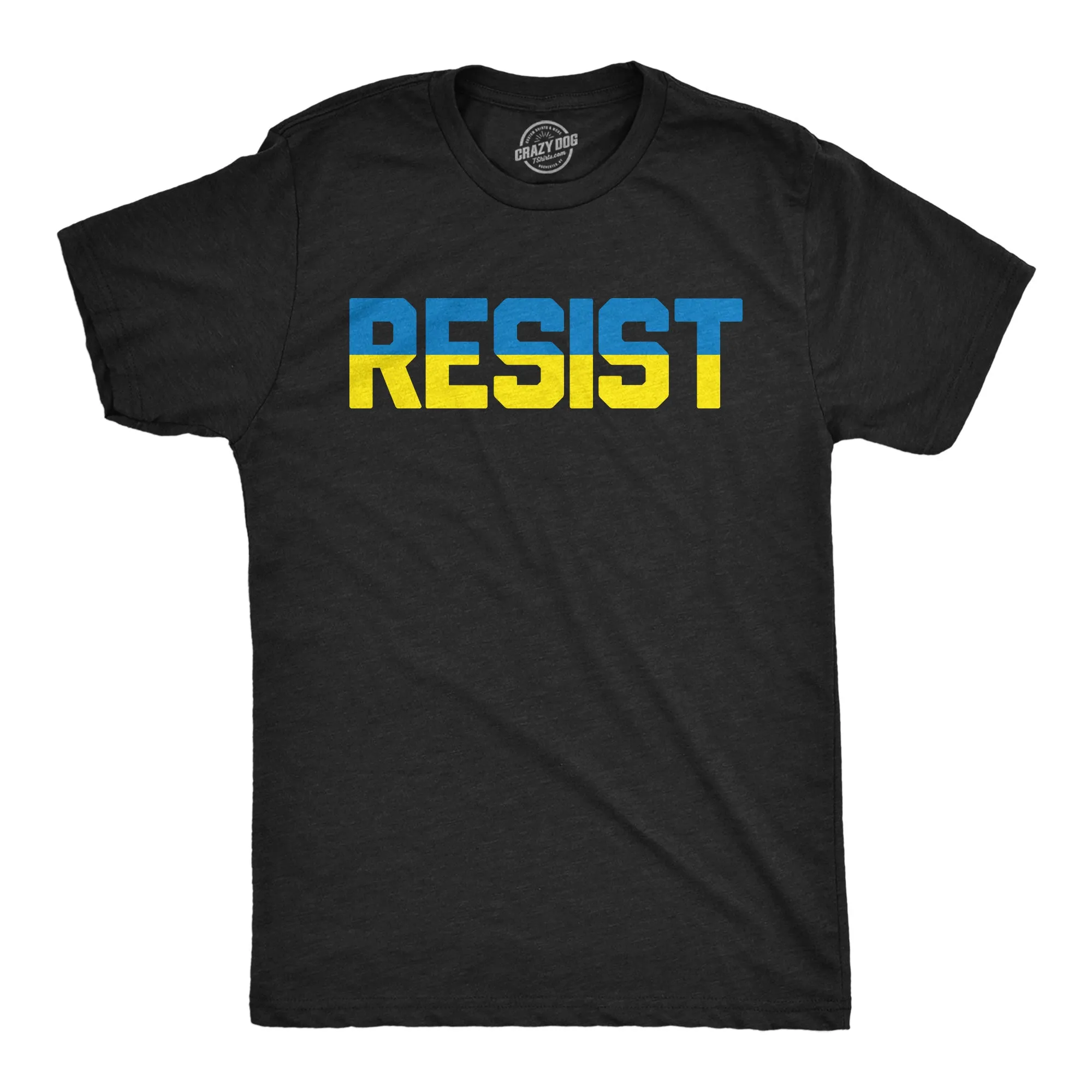 Ukraine Resist Men's T Shirt sold by Crazy Dog T-Shirts