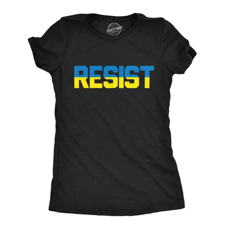 Ukraine Resist Women's T Shirt sold by Crazy Dog T-Shirts
