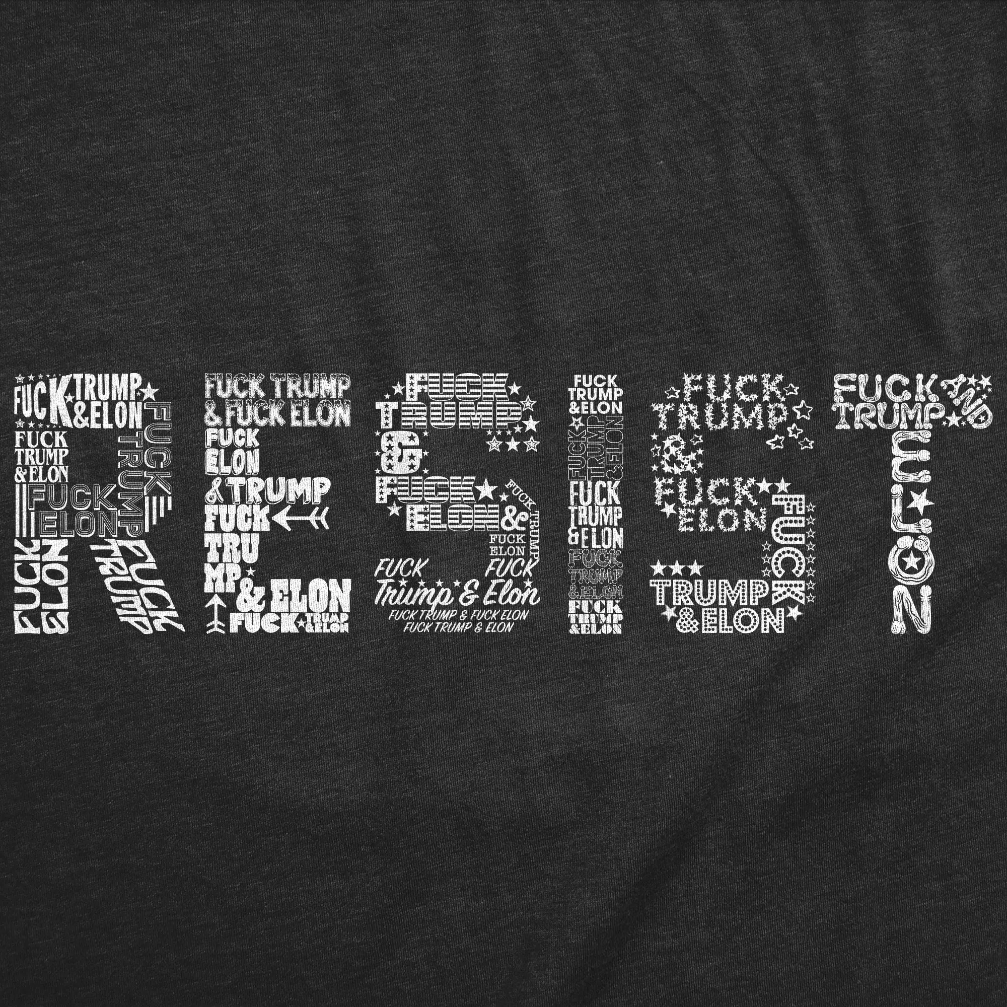 Resist Fuck Trump Elon Men's T Shirt sold by Crazy Dog T-Shirts product image thumbnail 2