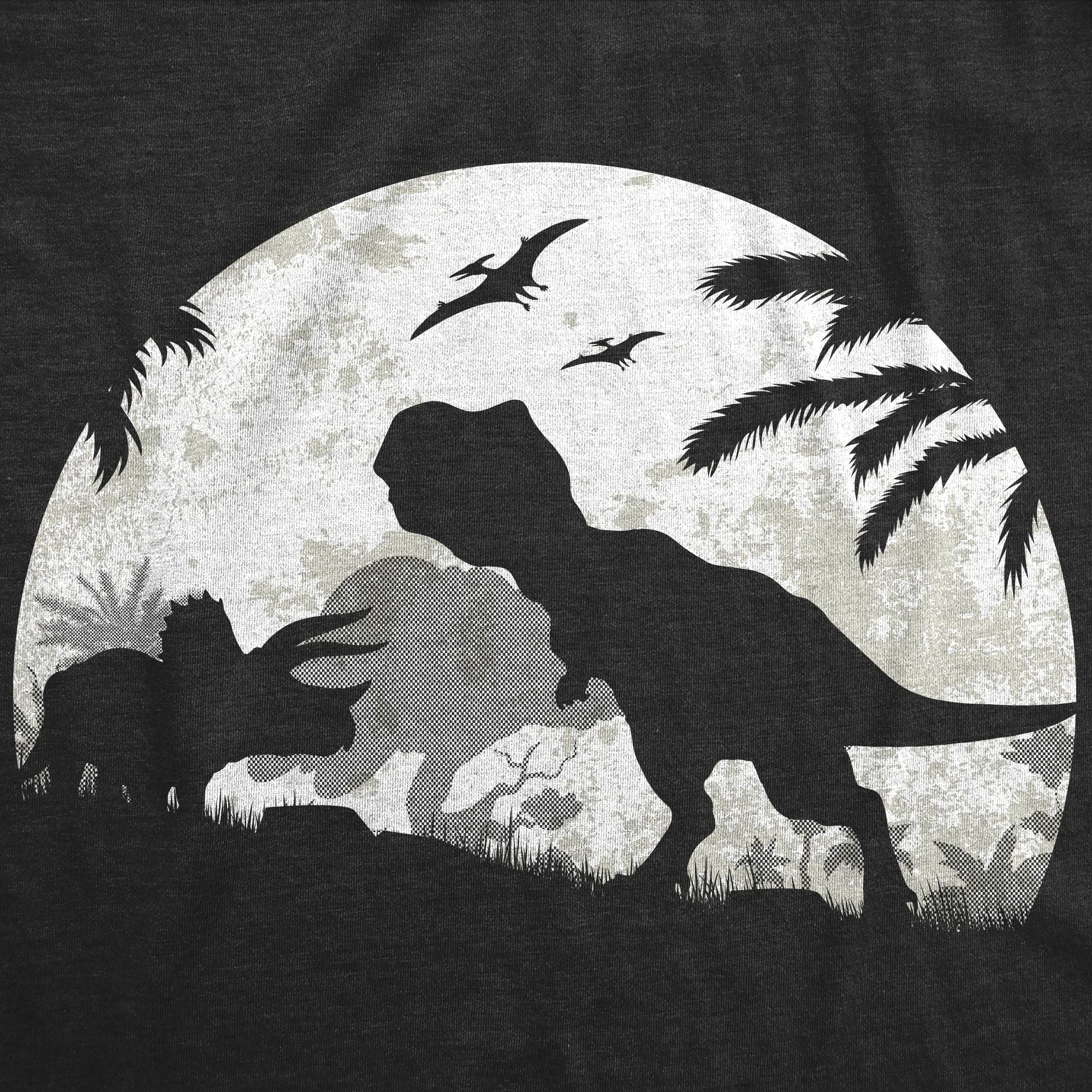 Moonlight Dinos Men's T Shirt sold by Crazy Dog T-Shirts product image thumbnail 2