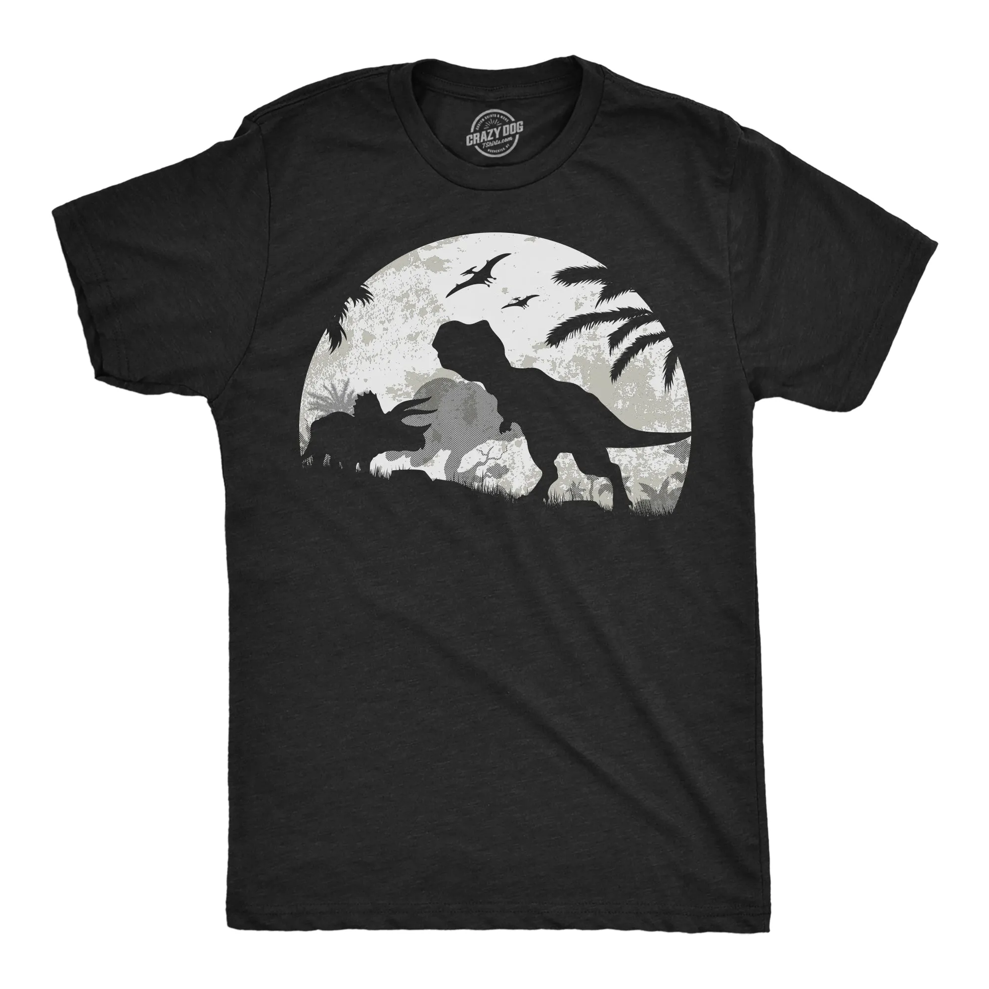Moonlight Dinos Men's T Shirt sold by Crazy Dog T-Shirts