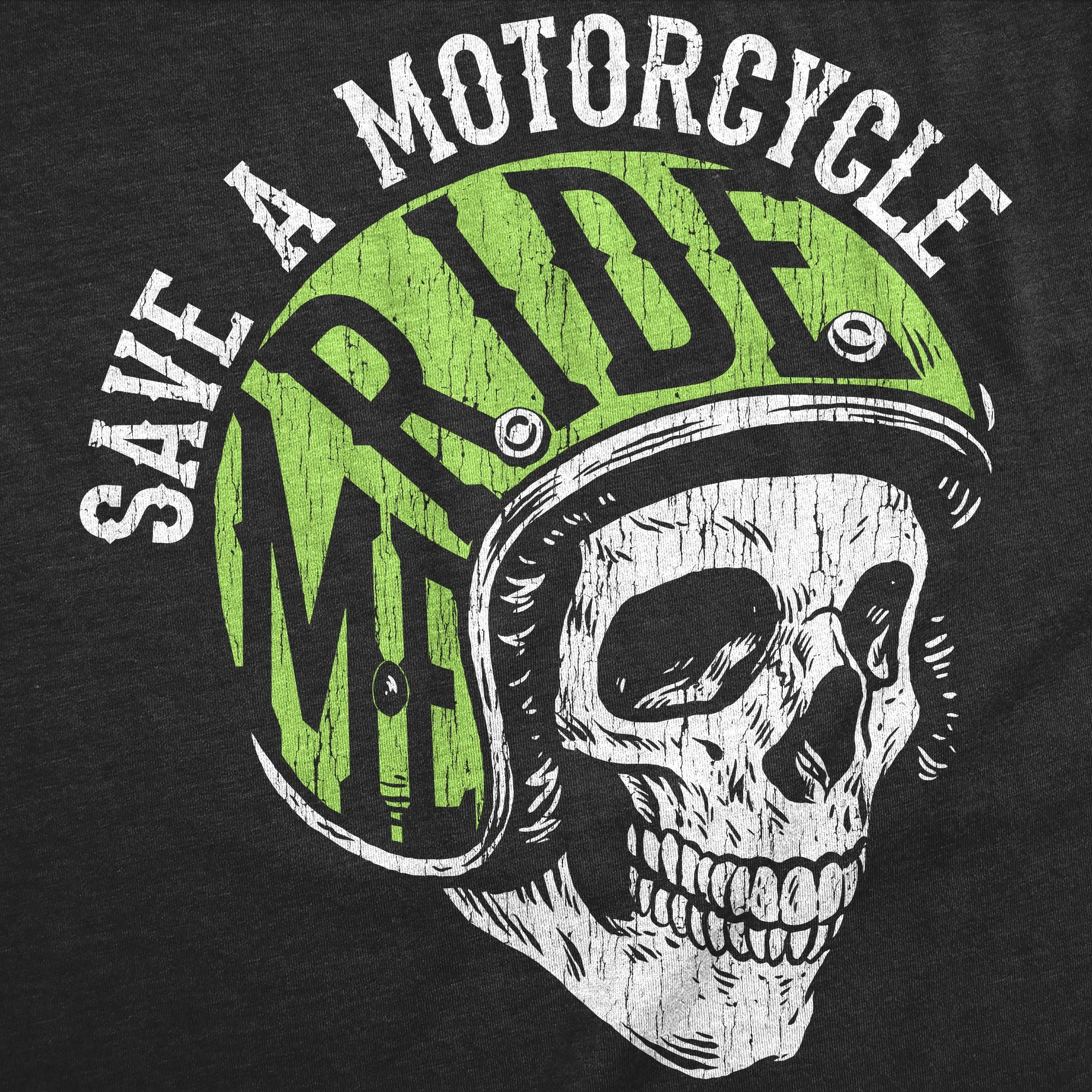 Save A Motorcyle Ride Me Women's T Shirt sold by Crazy Dog T-Shirts product image thumbnail 2