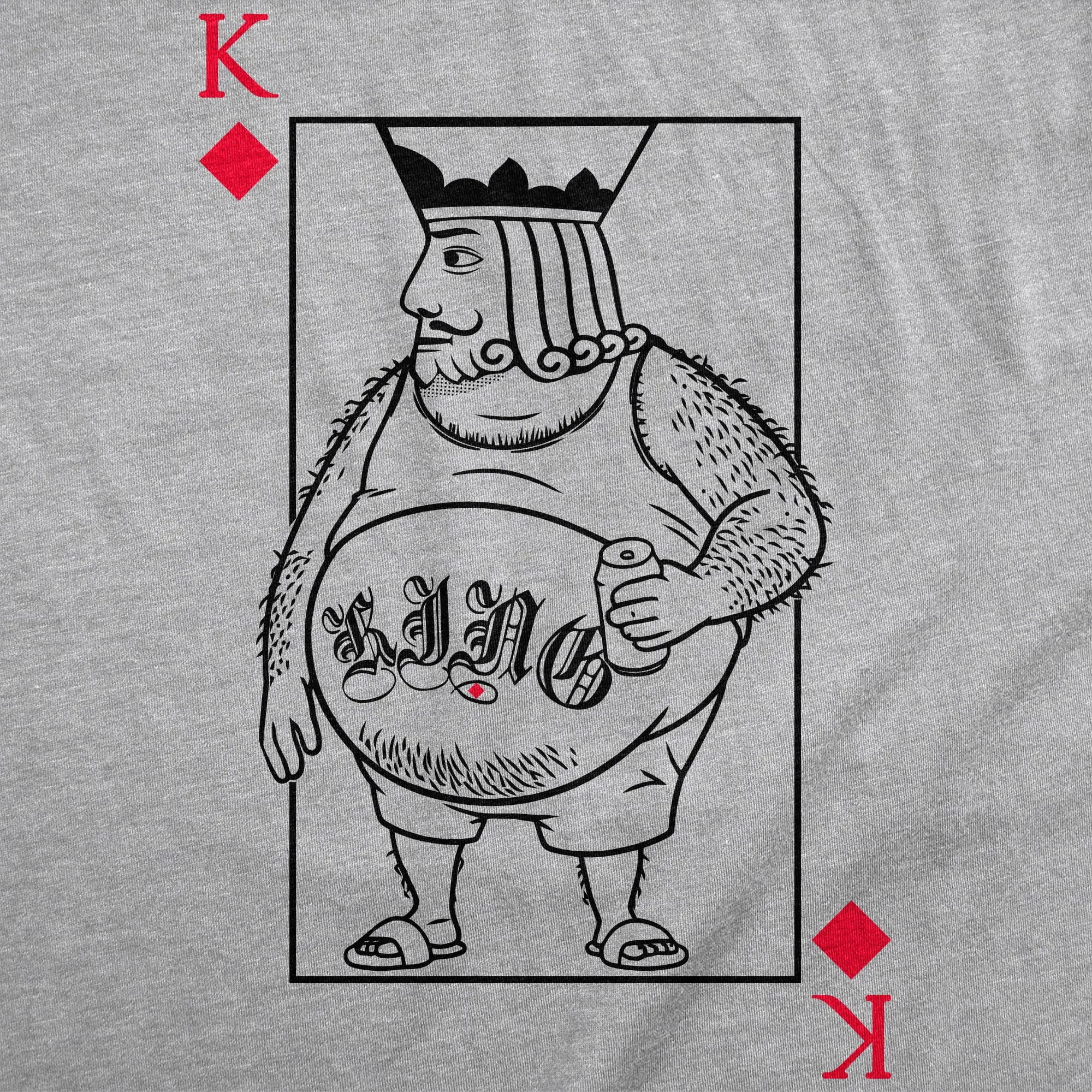 Lonely King Of Diamonds Men's T Shirt sold by Crazy Dog T-Shirts product image thumbnail 2