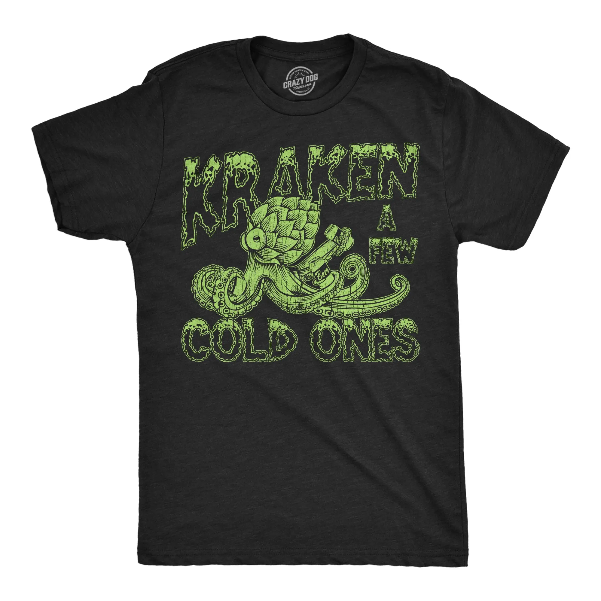 Kraken A Few Cold Ones Men's T Shirt sold by Crazy Dog T-Shirts