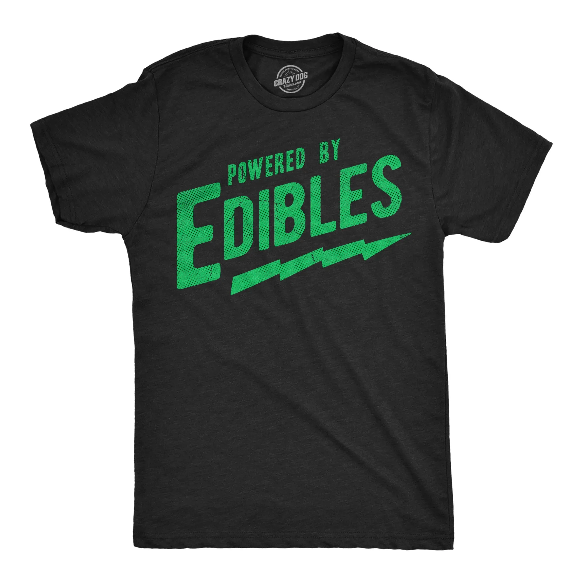 Powered By Edibles Men's T Shirt sold by Crazy Dog T-Shirts