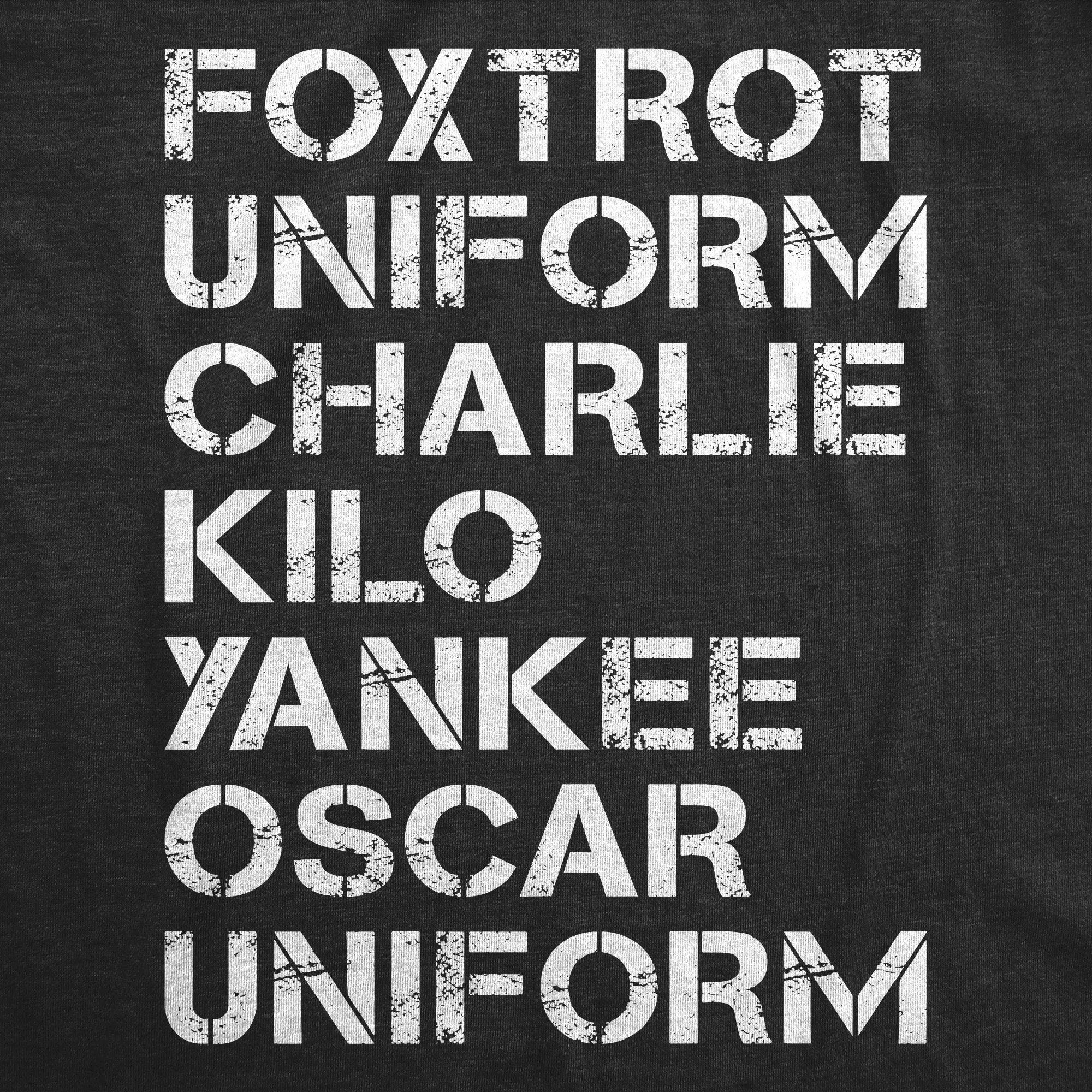 Foxtrot Uniform Charlie Kilo Yankee Oscar Uniform Men's T Shirt sold by Crazy Dog T-Shirts product image thumbnail 2