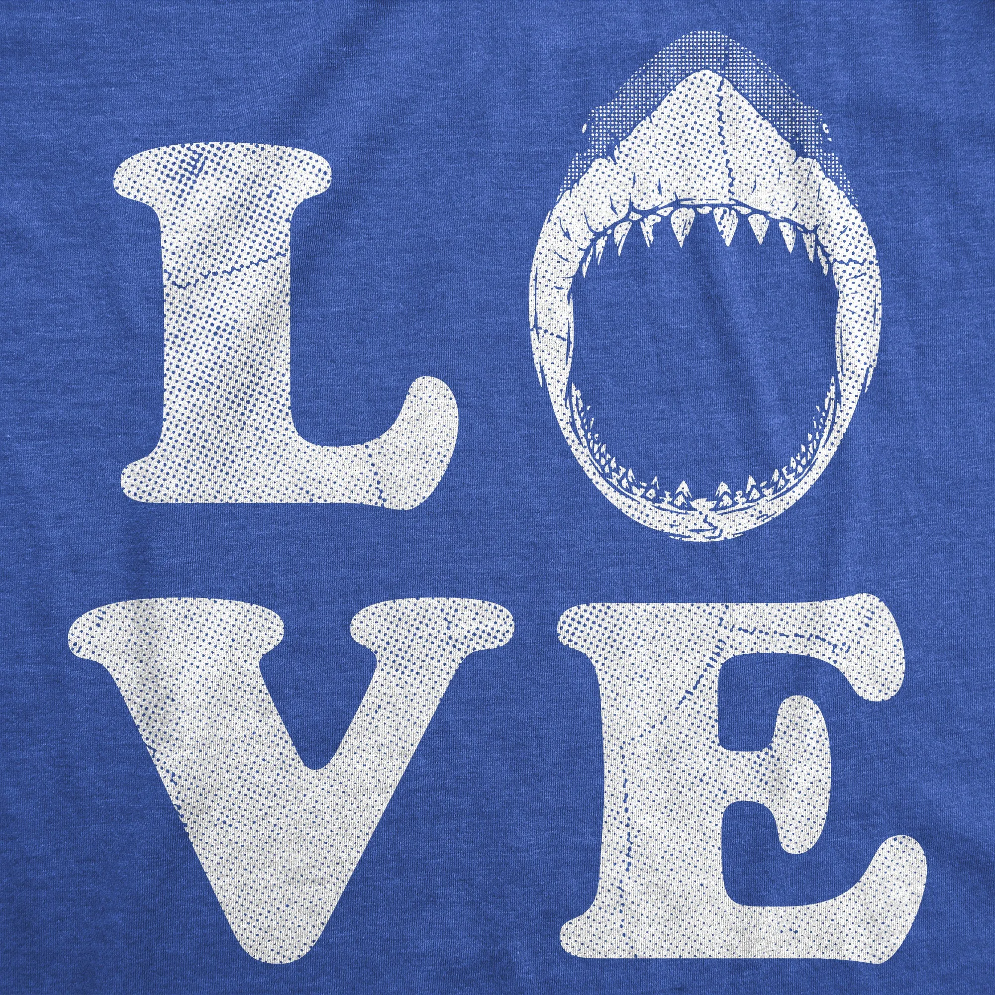 Love Shark Head Women's T Shirt sold by Crazy Dog T-Shirts product image thumbnail 2