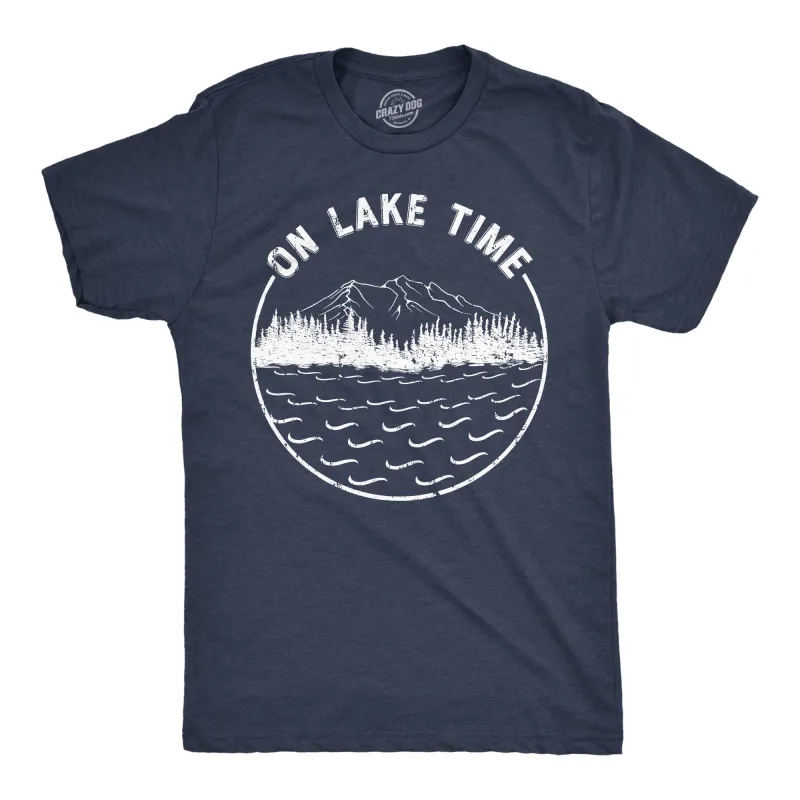 On Lake Time Men's T Shirt sold by Crazy Dog T-Shirts