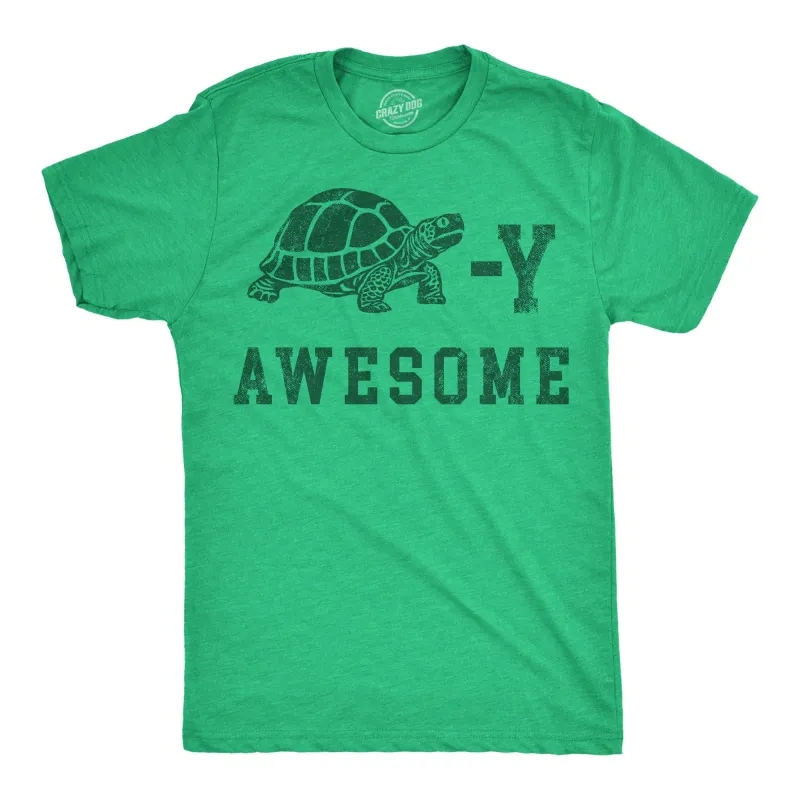 Turtley Awesome Men's T Shirt sold by Crazy Dog T-Shirts
