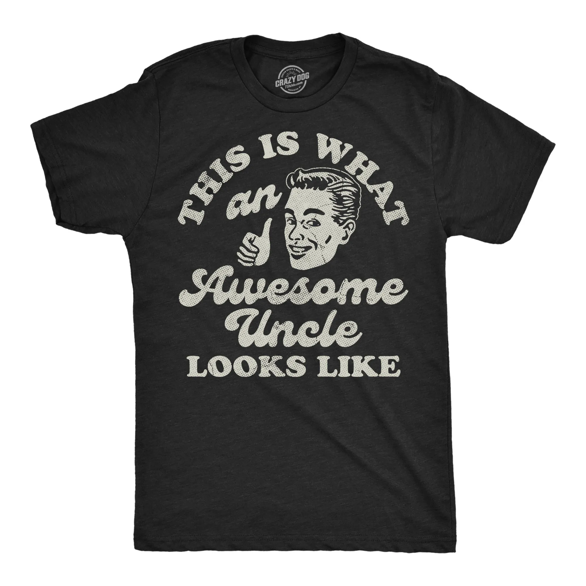 This Is What An Awesome Uncle Looks Like Men's T Shirt sold by Crazy Dog T-Shirts product image thumbnail 2