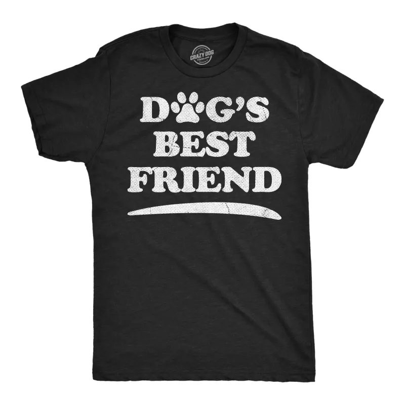 Dogs Best Friend Men's T Shirt sold by Crazy Dog T-Shirts