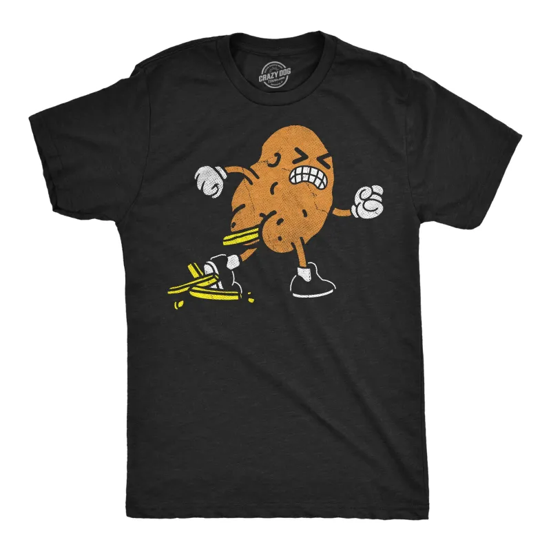 Potato Pooping French Fries Men's T Shirt sold by Crazy Dog T-Shirts