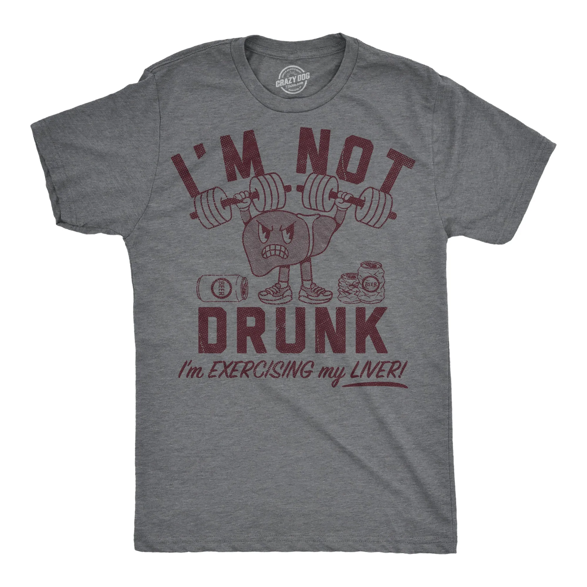 Im Not Drunk Im Exercising My Liver Men's T Shirt sold by Crazy Dog T-Shirts