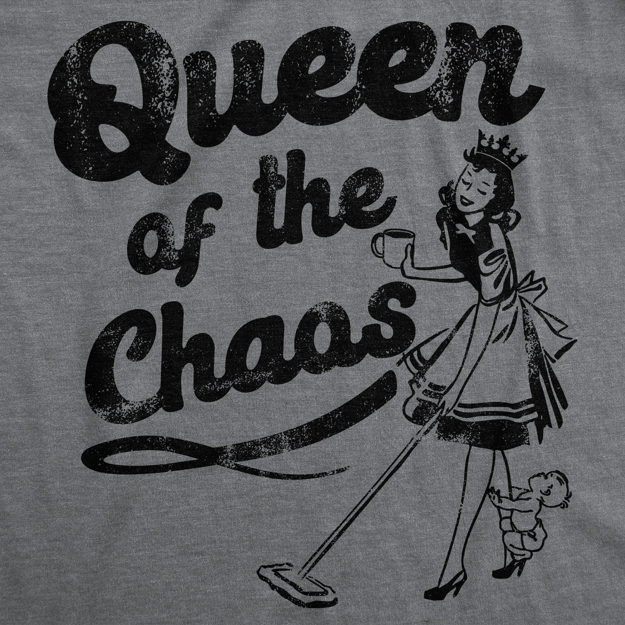 Queen Of The Chaos Women's T Shirt sold by Crazy Dog T-Shirts product image thumbnail 2