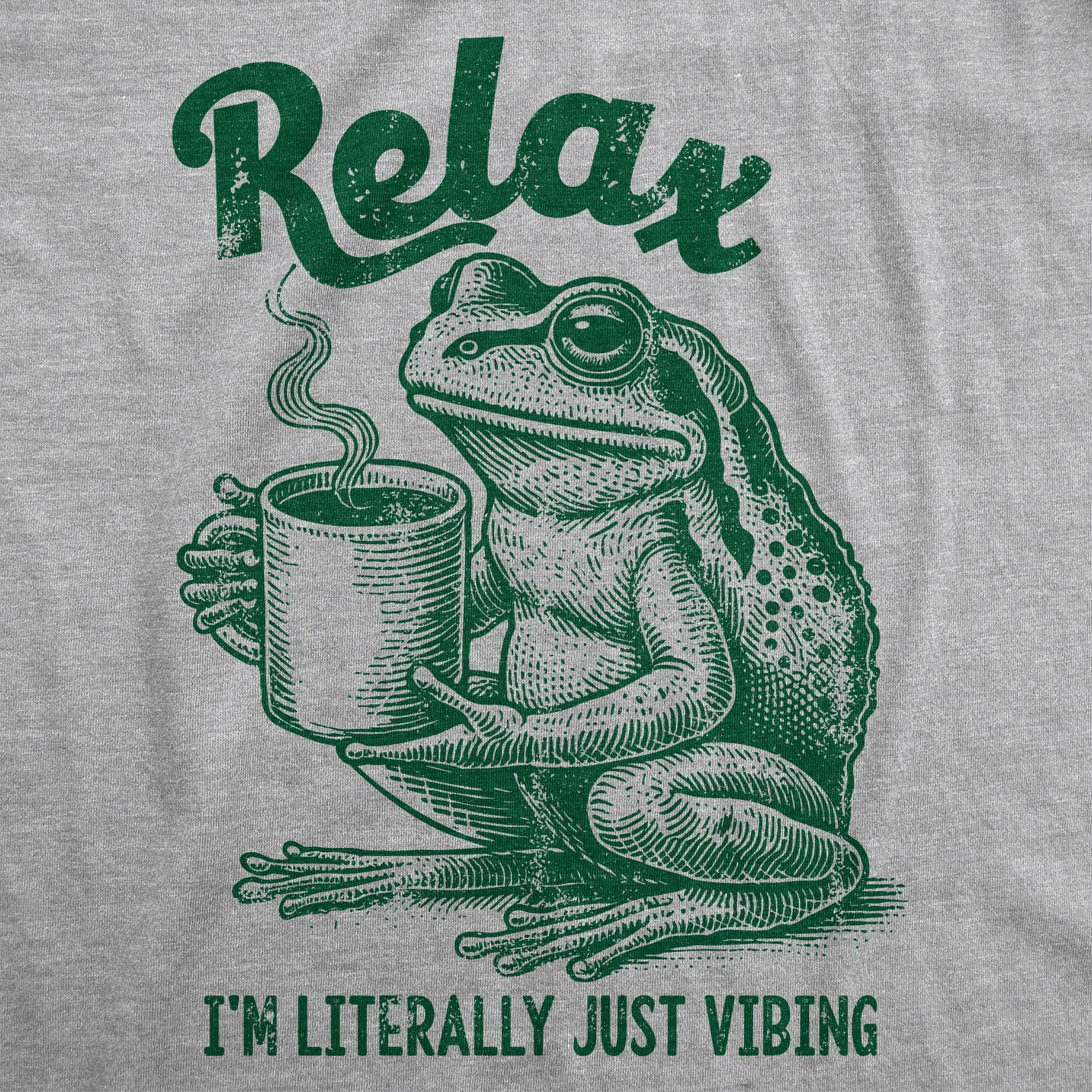 Relax Im Literally Just Vibing Men's T Shirt sold by Crazy Dog T-Shirts product image thumbnail 2