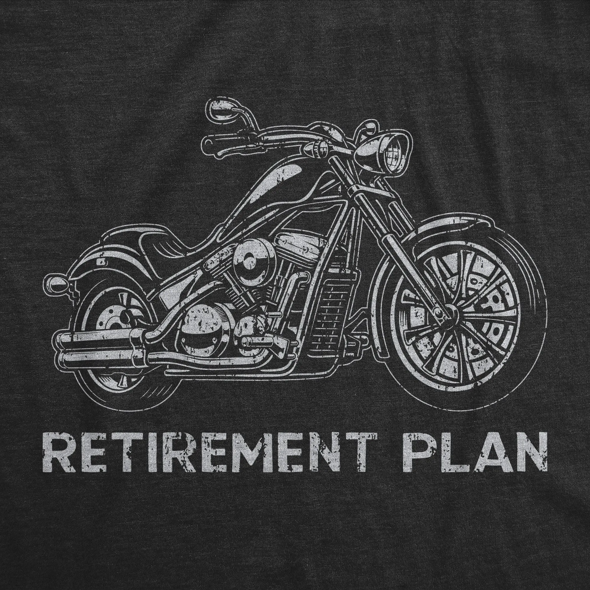 Retirement Plan Motorcycle Men's T Shirt sold by Crazy Dog T-Shirts product image thumbnail 2