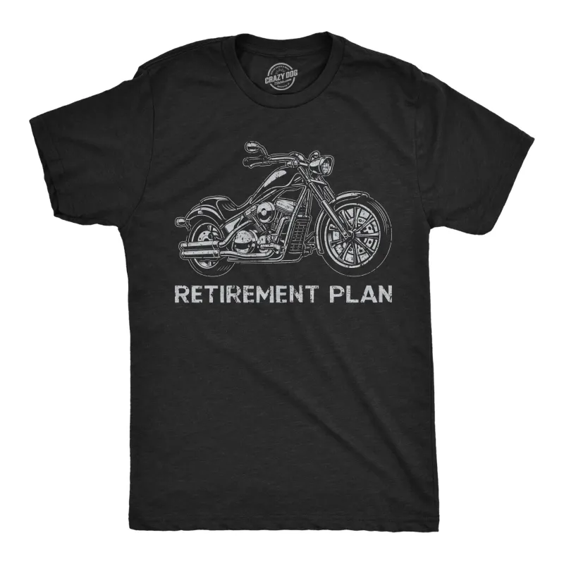 Retirement Plan Motorcycle Men's T Shirt sold by Crazy Dog T-Shirts