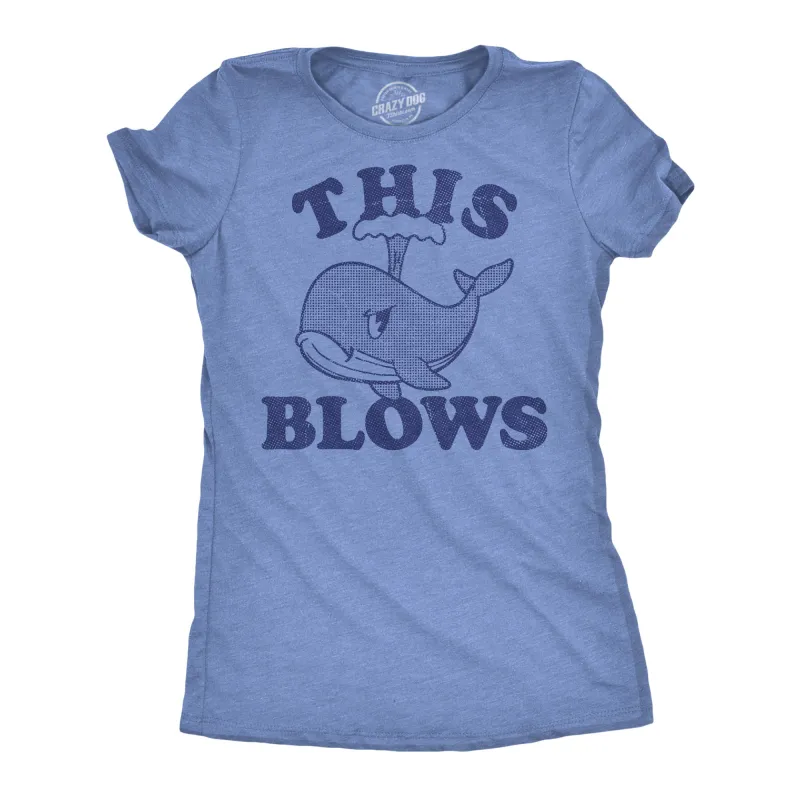 This Blows Whale Women's T Shirt sold by Crazy Dog T-Shirts