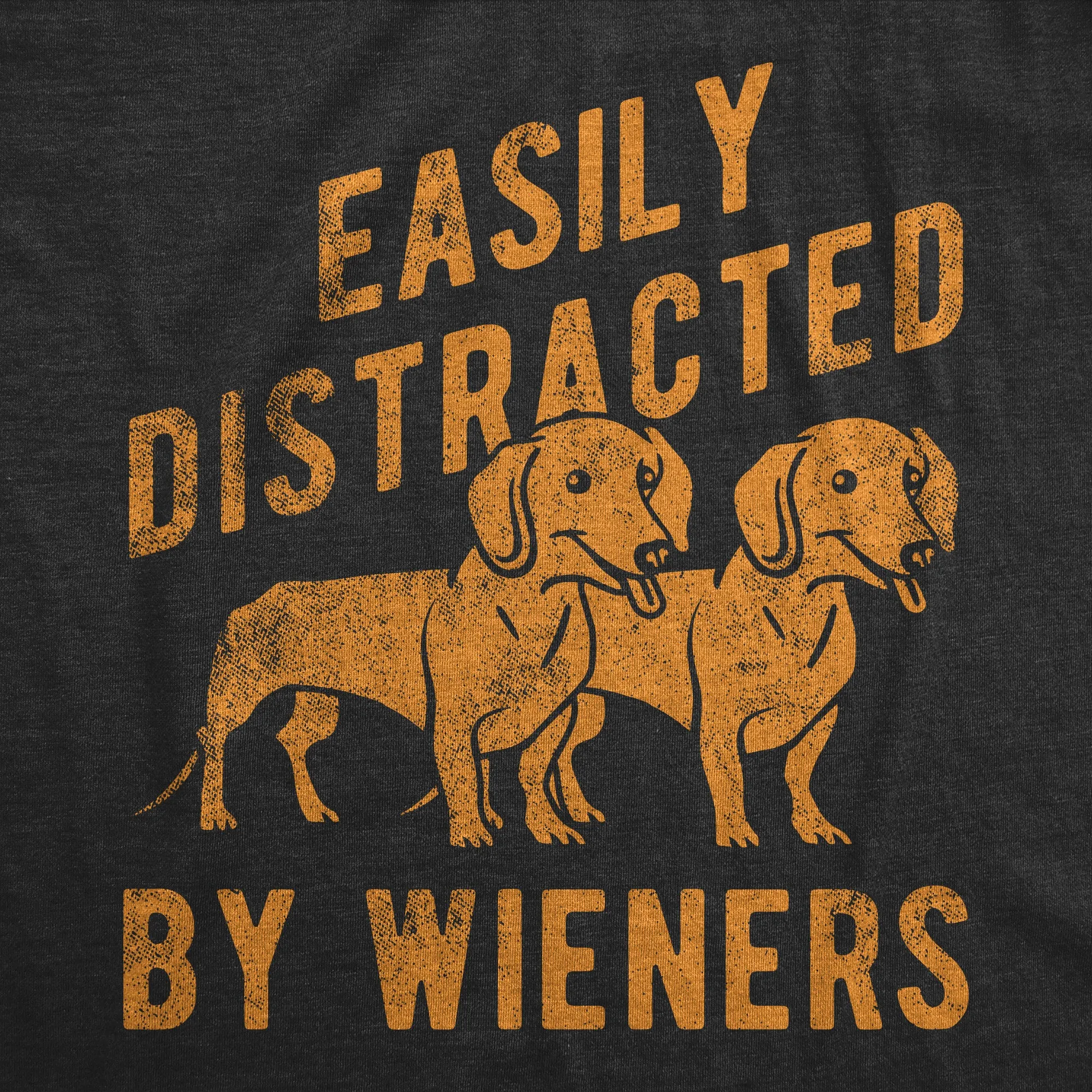Easily Distracted By Wieners Women's T Shirt sold by Crazy Dog T-Shirts product image thumbnail 2