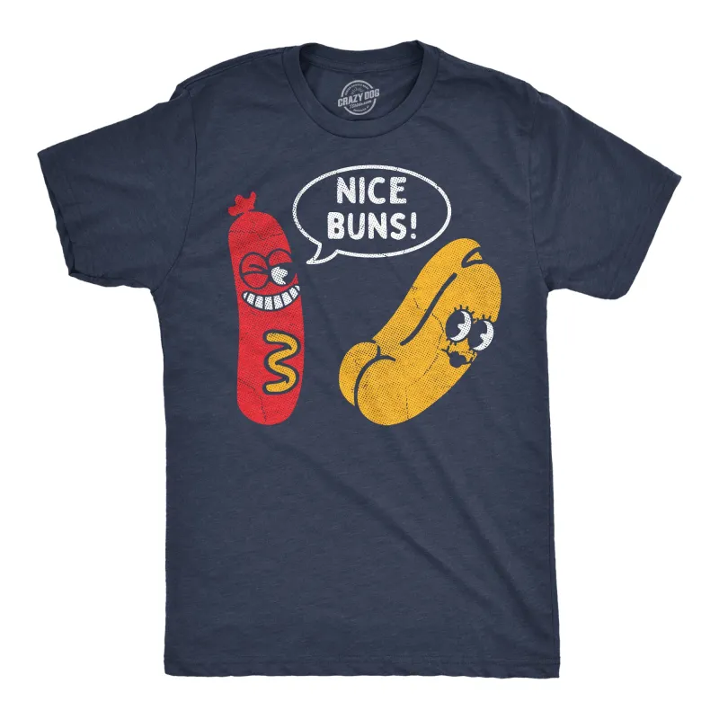 Nice Buns Men's T Shirt sold by Crazy Dog T-Shirts