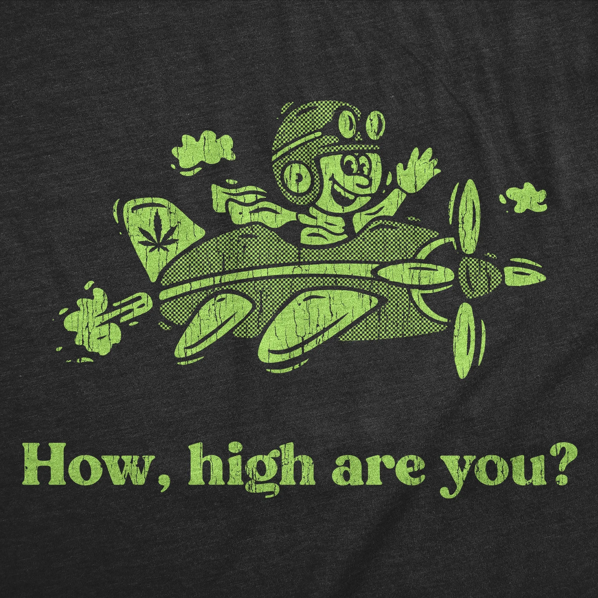 How High Are You Men's T Shirt sold by Crazy Dog T-Shirts product image thumbnail 2