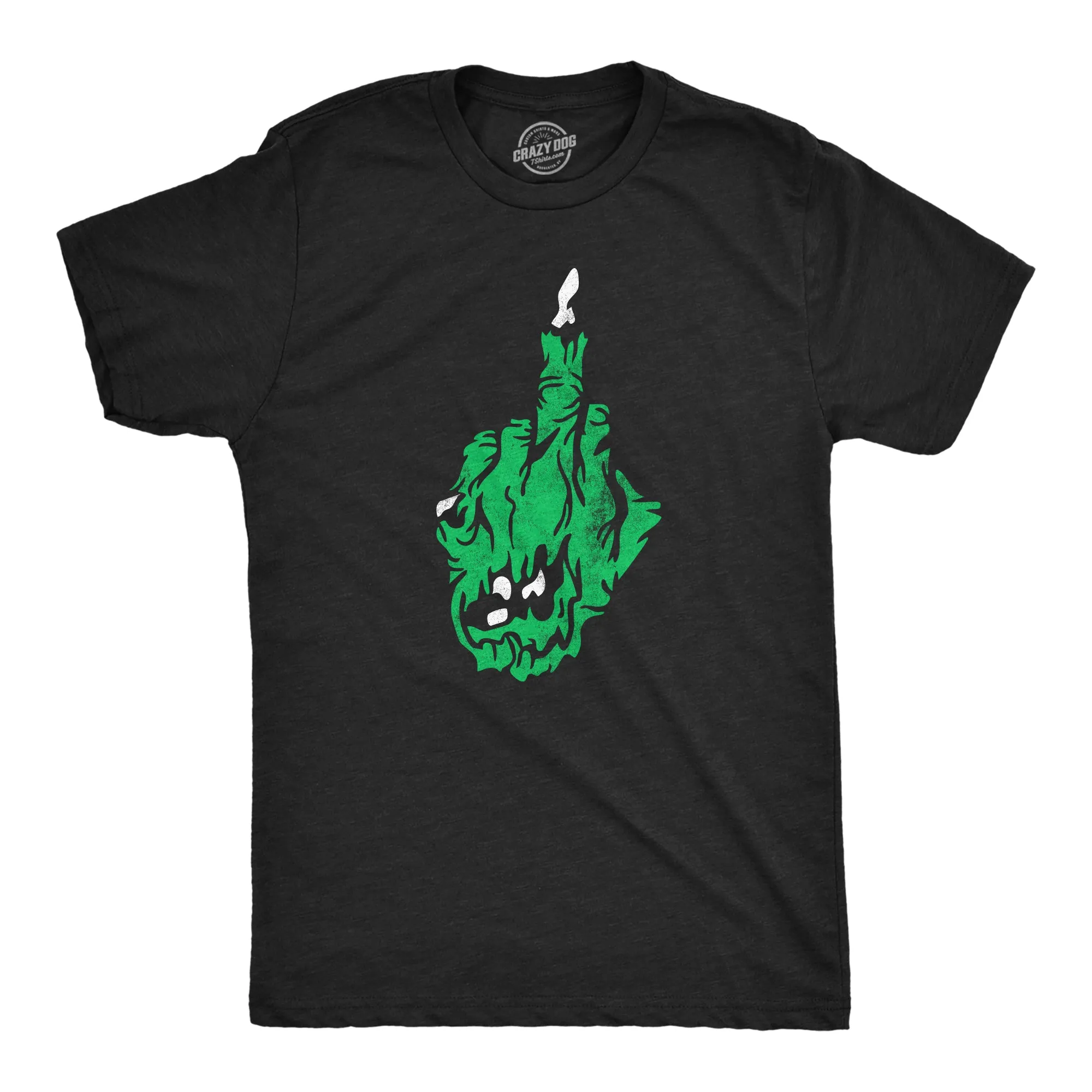 Zombie Middle Finger Men's T Shirt sold by Crazy Dog T-Shirts