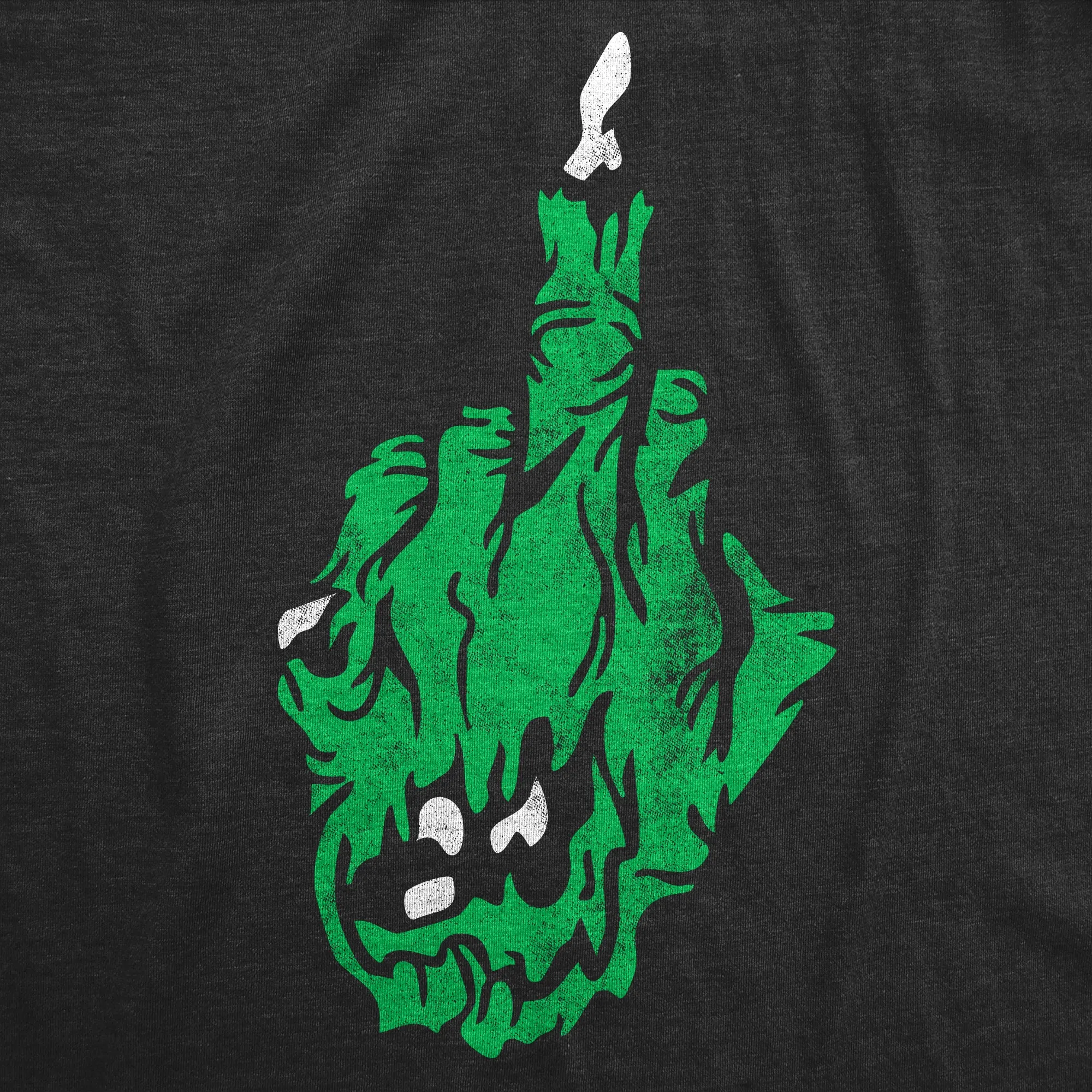 Zombie Middle Finger Men's T Shirt sold by Crazy Dog T-Shirts product image thumbnail 2