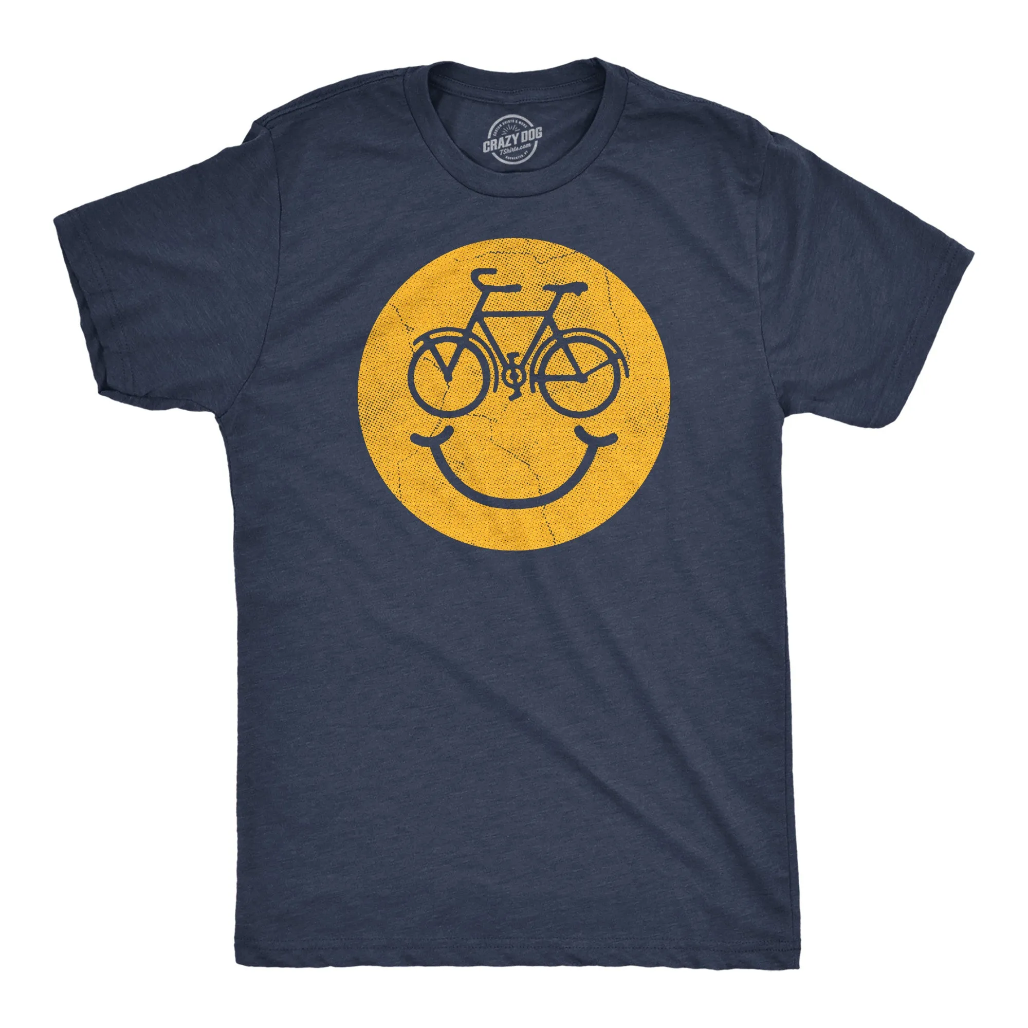 Bike Smile Men's T Shirt sold by Crazy Dog T-Shirts