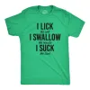 Lick Swallow Suck Tequila Men's T Shirt sold by Crazy Dog T-Shirts