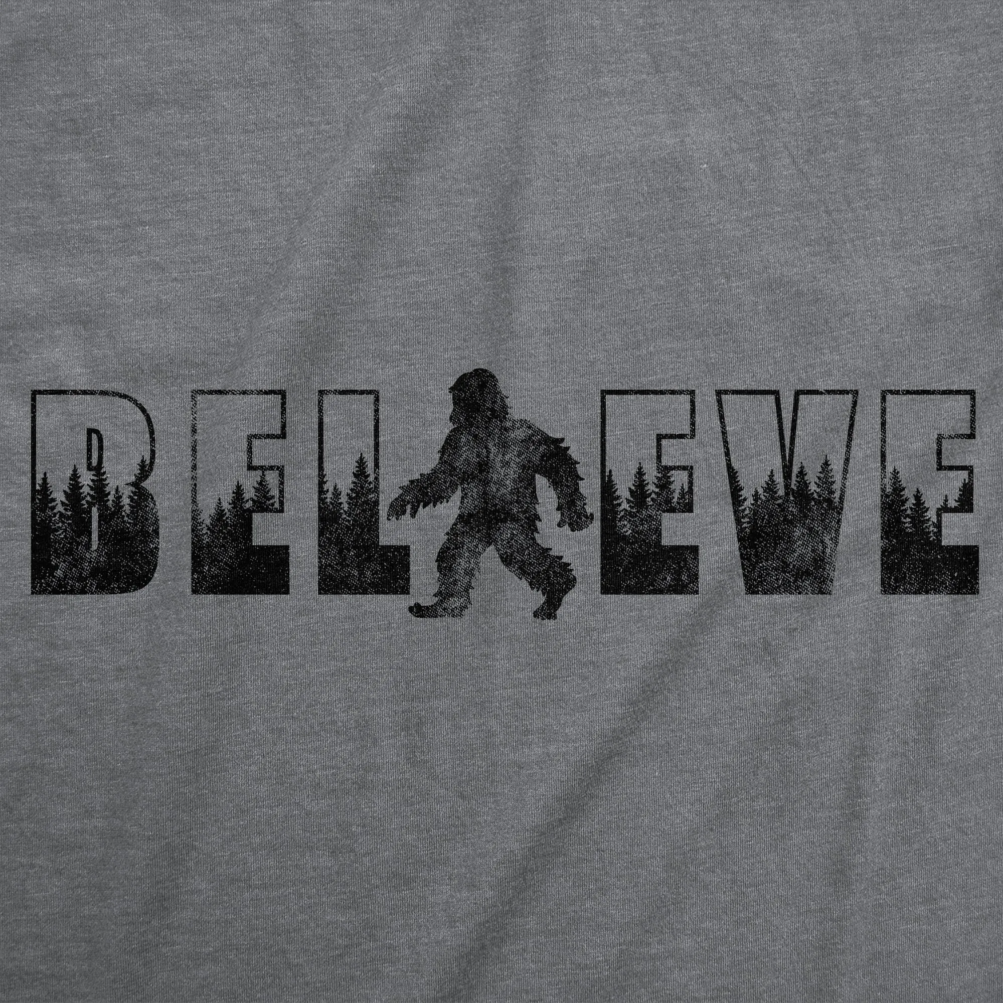 Believe Bigfoot Men's T Shirt sold by Crazy Dog T-Shirts product image thumbnail 2