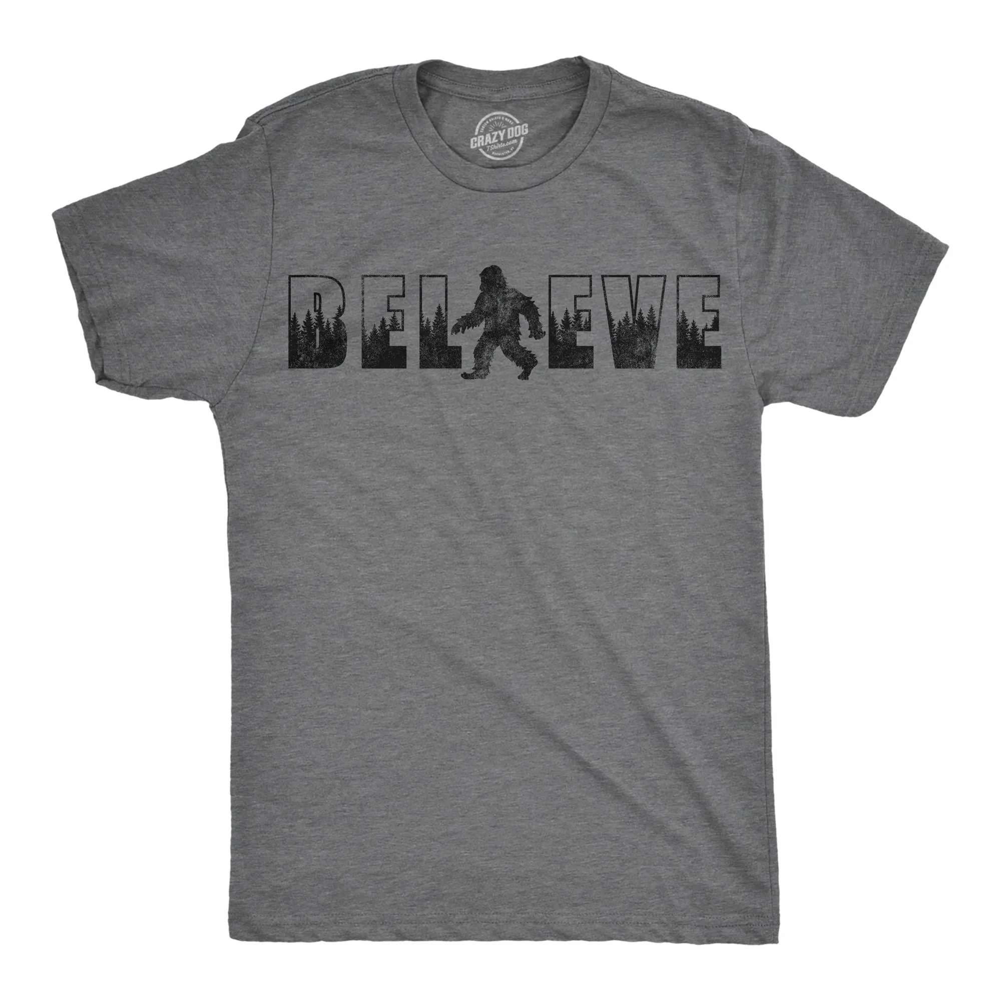 Believe Bigfoot Men's T Shirt sold by Crazy Dog T-Shirts